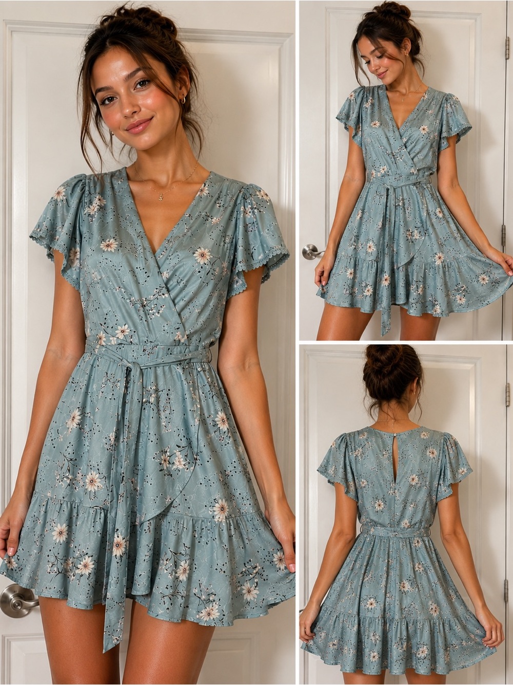 Blue Wrap Dress